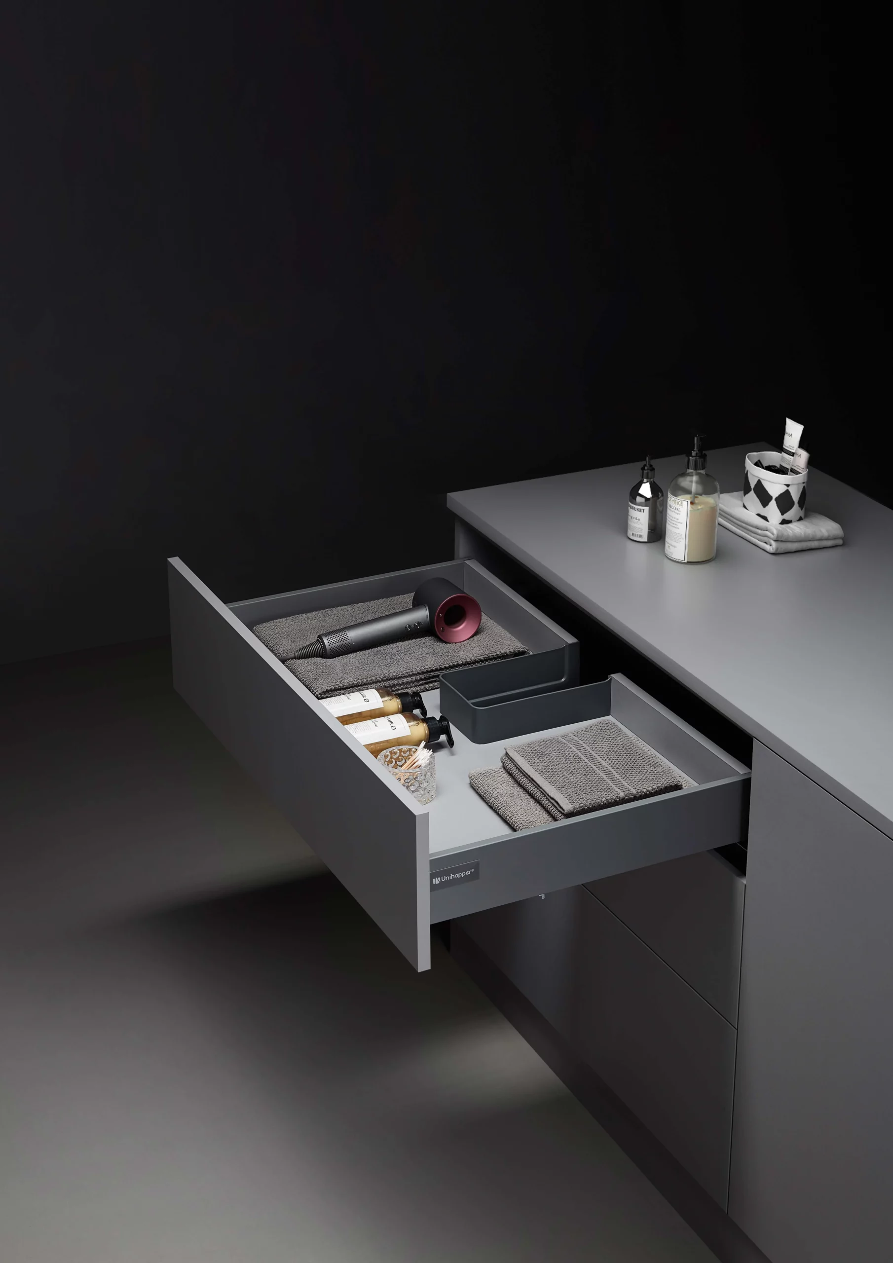 Under-Sink Drawer Box Plastic H120