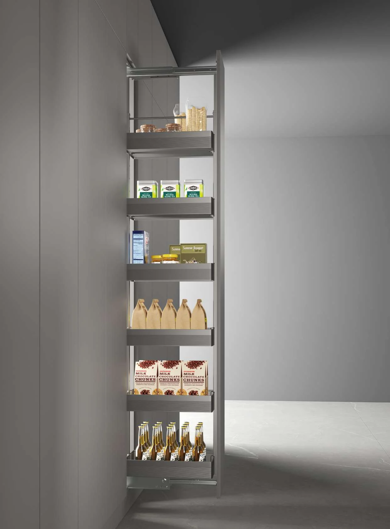 Mona Soft Closing Tall Unit Baskets