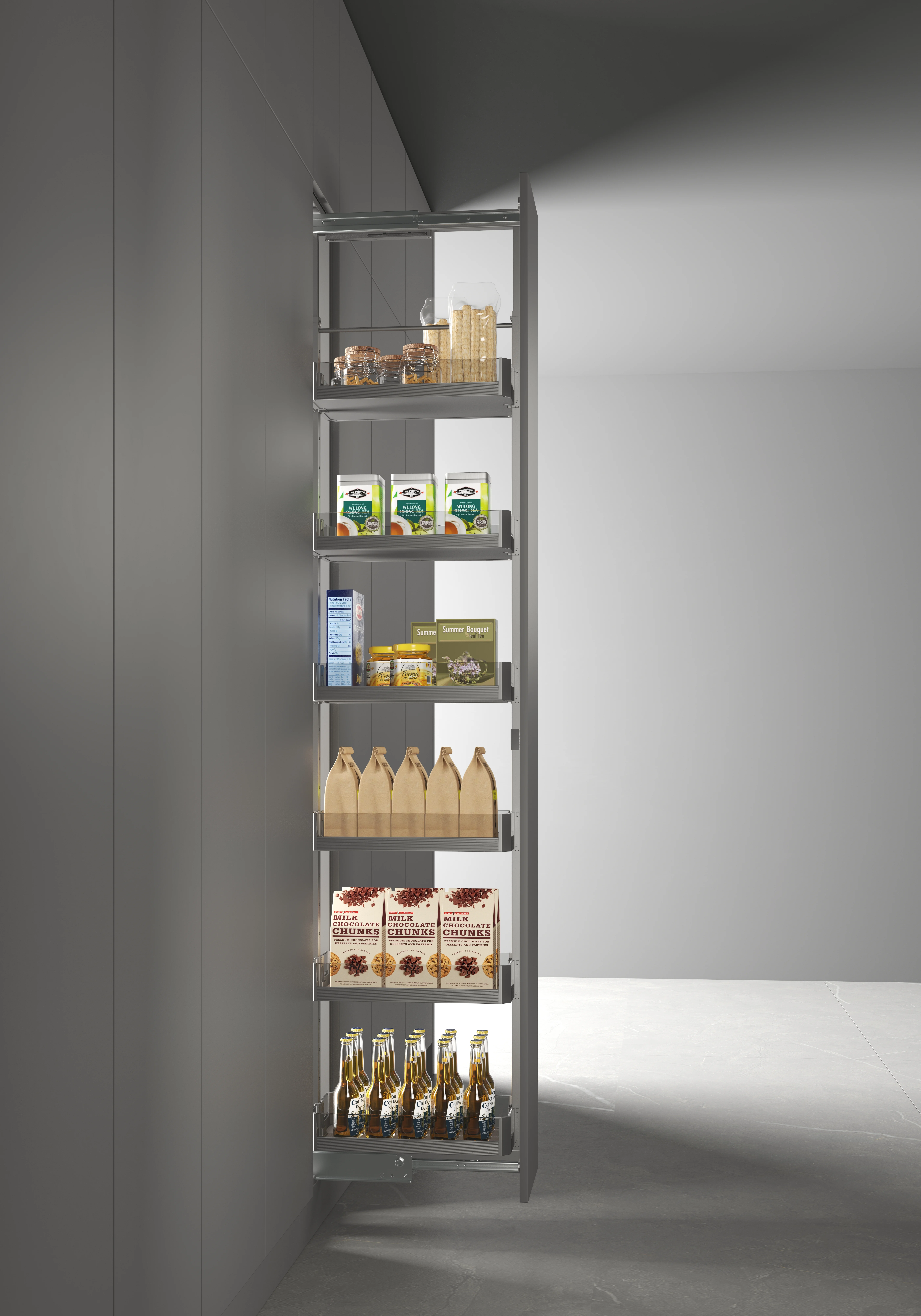 Mona Soft Closing Tall Unit Baskets