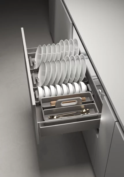 Mona Three-Sides Basket – w/ Dish Rack