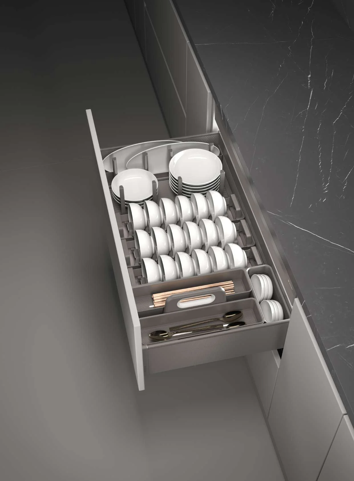 Mona Three-Sides Basket – w/ Dish Rack Pro
