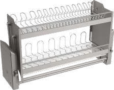 Mona Lift Basket Wire Stainless Steel Dish Rack